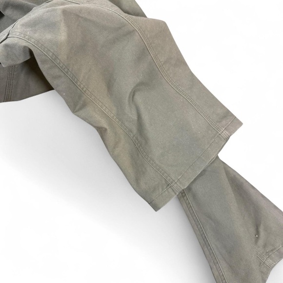 Brandy Melville NWT green cargo wide leg pants with adjustable waist - Picture 5 of 6